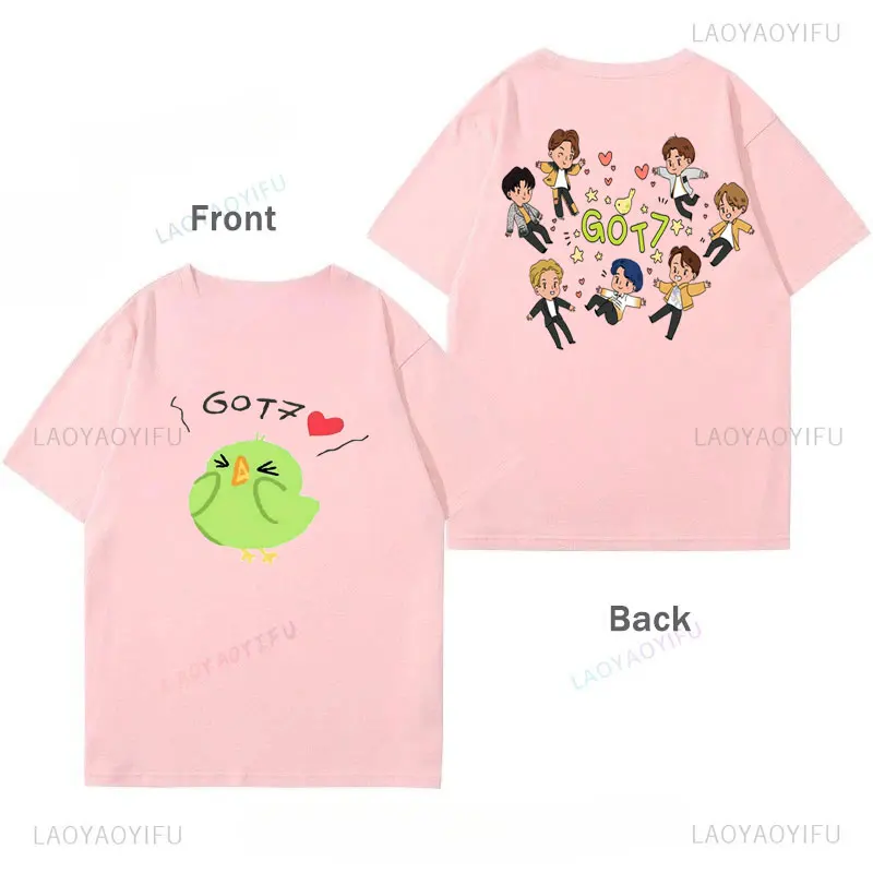 Playera Got7 Jay B Jackson KPOP, Camisetas con Estampado Gráfico, Ropa de Mujer, Streetwear Casual de Algodón, Ropa Coreana Popular