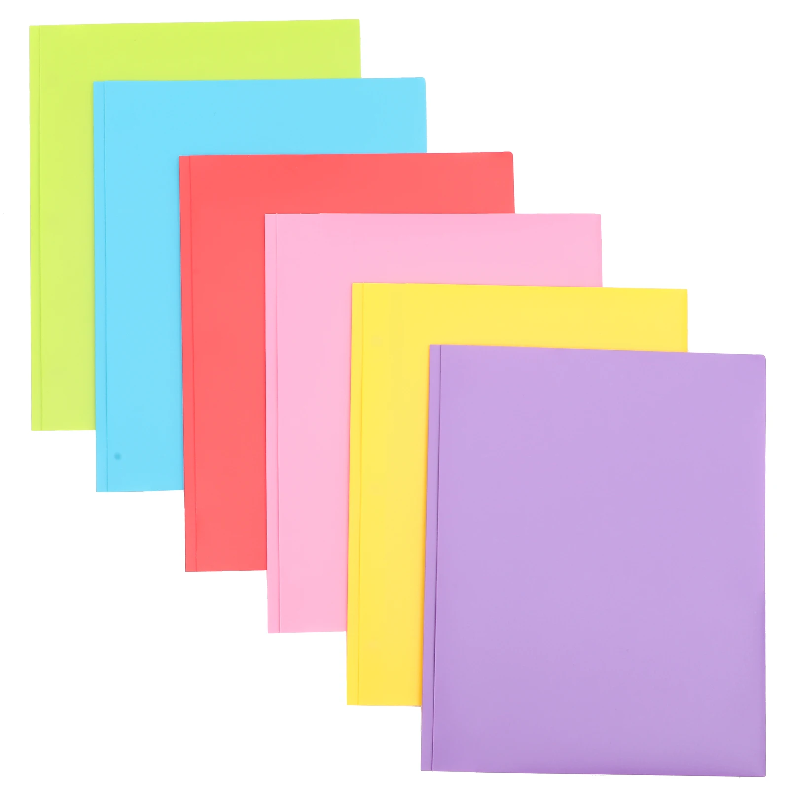 

6pcs Plastic Folders Large Capacity Document Organizers Office Home File Storage Holders Anti-Scratch Multifunctional Contract