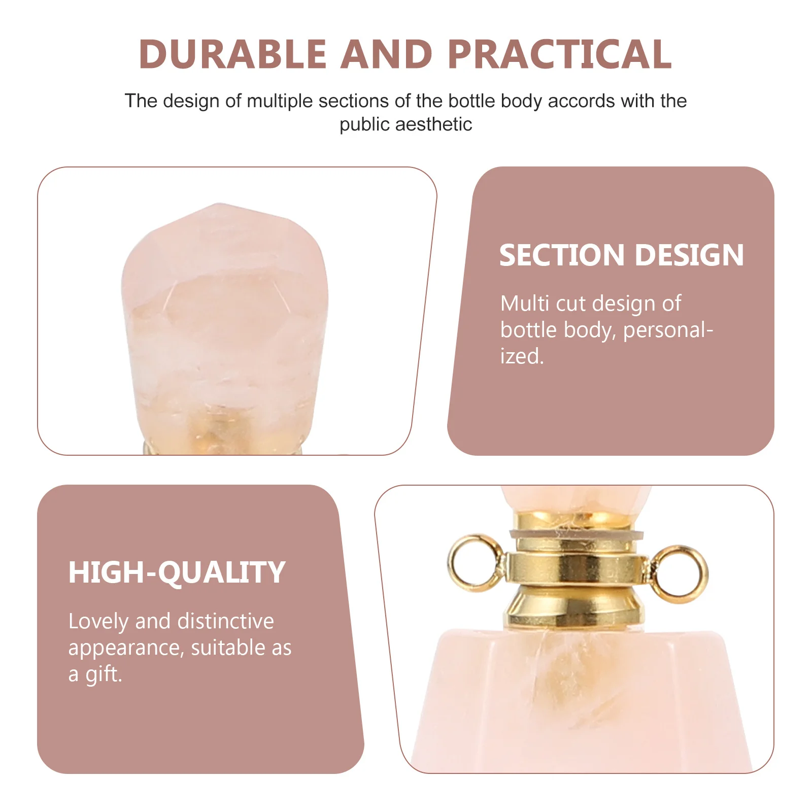 

1Pcs Aromatherapy Bottle Necklace Pendant Essential Oil Storage Container Chic Craft Refillable Aromatherapy Bottle