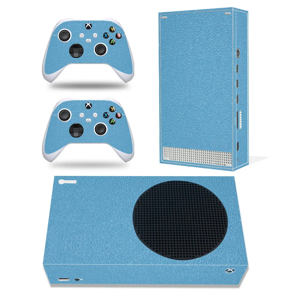 For Xbox Series S Console and 2 Controllers Skin Sticker Protective Vinyl Wrap Cover carbon  with XSS Skin Frosted sticker