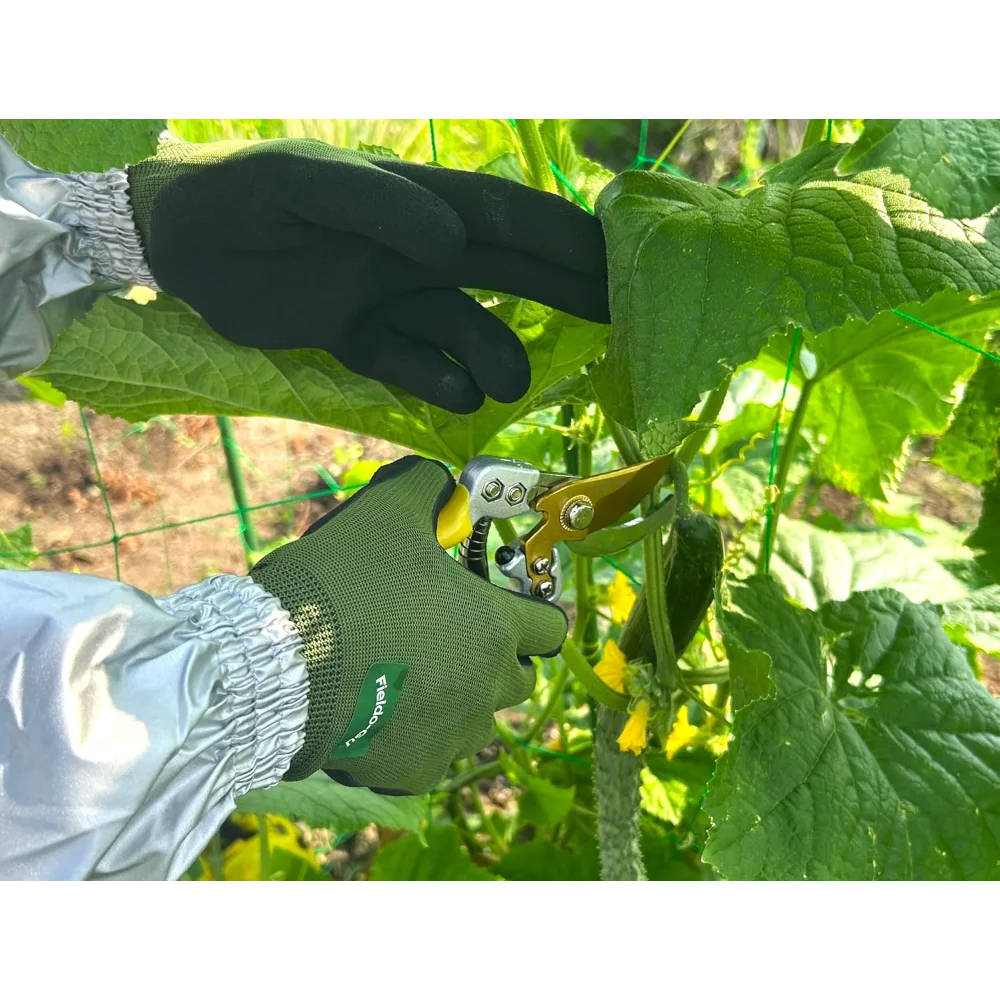 BypassPruning Shears Pro 7" w/Plastic Holster with SK-85 Japanese Standard Steel Blades, 5/8" Cut Capacity, Gardening Hand Tools