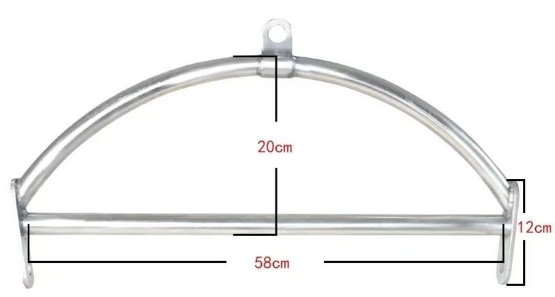 Professional 59cm Spreader Lyra Hoop Stainless Steel = Heavy Duty Safety with Rigging for Circus Performance Fitness  Studio