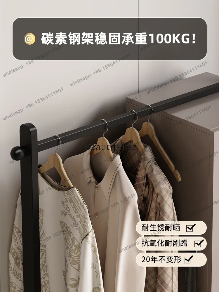 Customization LCoat rack, chest, integrated storage, full-length mirror, multi-function, floor hanger with fingerprint lock