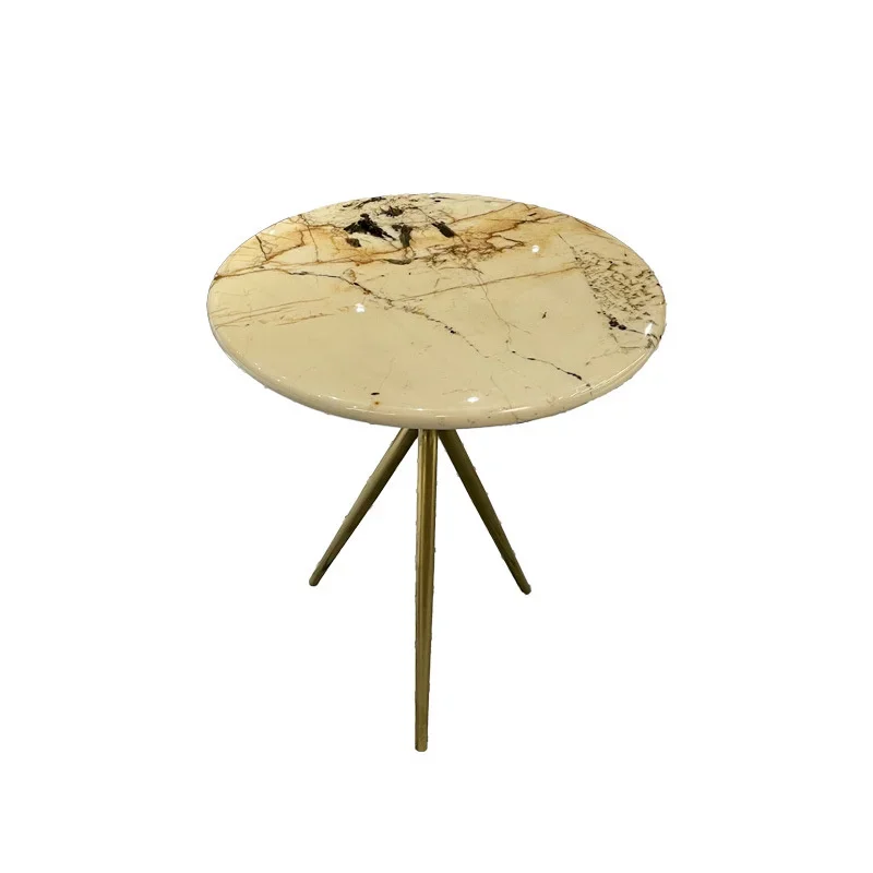 

-Для современного стиля, угловой диван с мраморным краем, боковой столик, светильник, роскошный маленький журнальный столик, гостиная, вилла, простой элегантный дизайн и