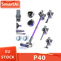 SmartAI P40 Cordless Vacuum Cleaner Powerful 33KPa Strong Suction Power 6 Layer Filtration 1.3L 6 in 1 Electric Broom for Floor