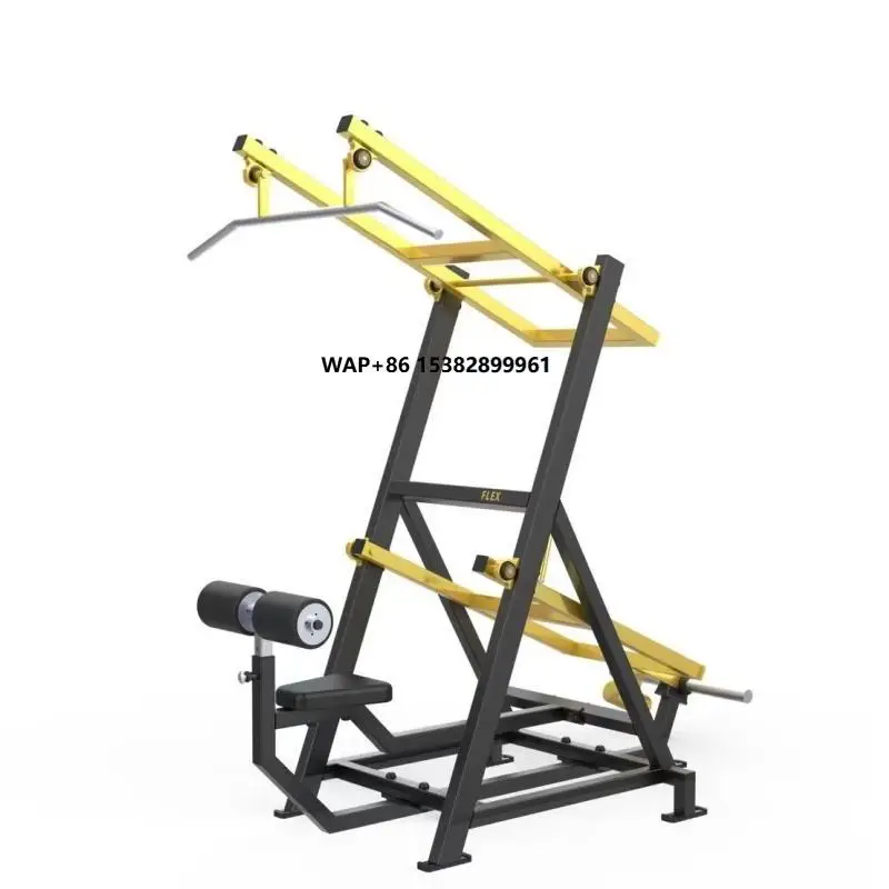 

New Commercial Gym Fitness Equipment Strength Series Seated High Pull Trainer Steel Plate Loaded Machine Back Legs Safety