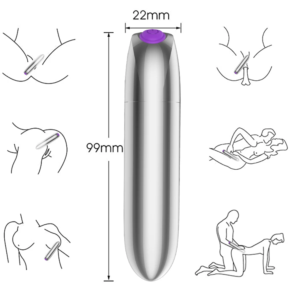 المحمولة رصاصة الاستمناء قوية المهبل هزاز G-بقعة البظر المهبل محفز الحلمة مدلك لعبة الجنس الكبار للنساء #6