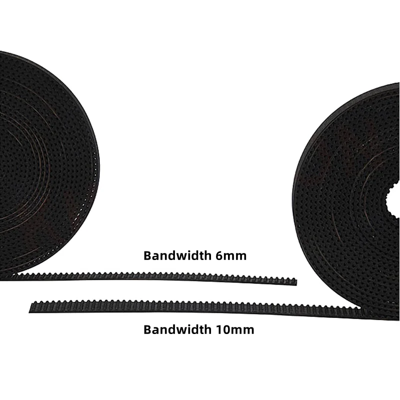 5M/10M/ 20M/50M/lot GT2-6mm/10 mm Terbuka Timing Belt GT2 Belt karet Serat Aramid Memotong untuk Panjang untuk 3D Printer Grosir