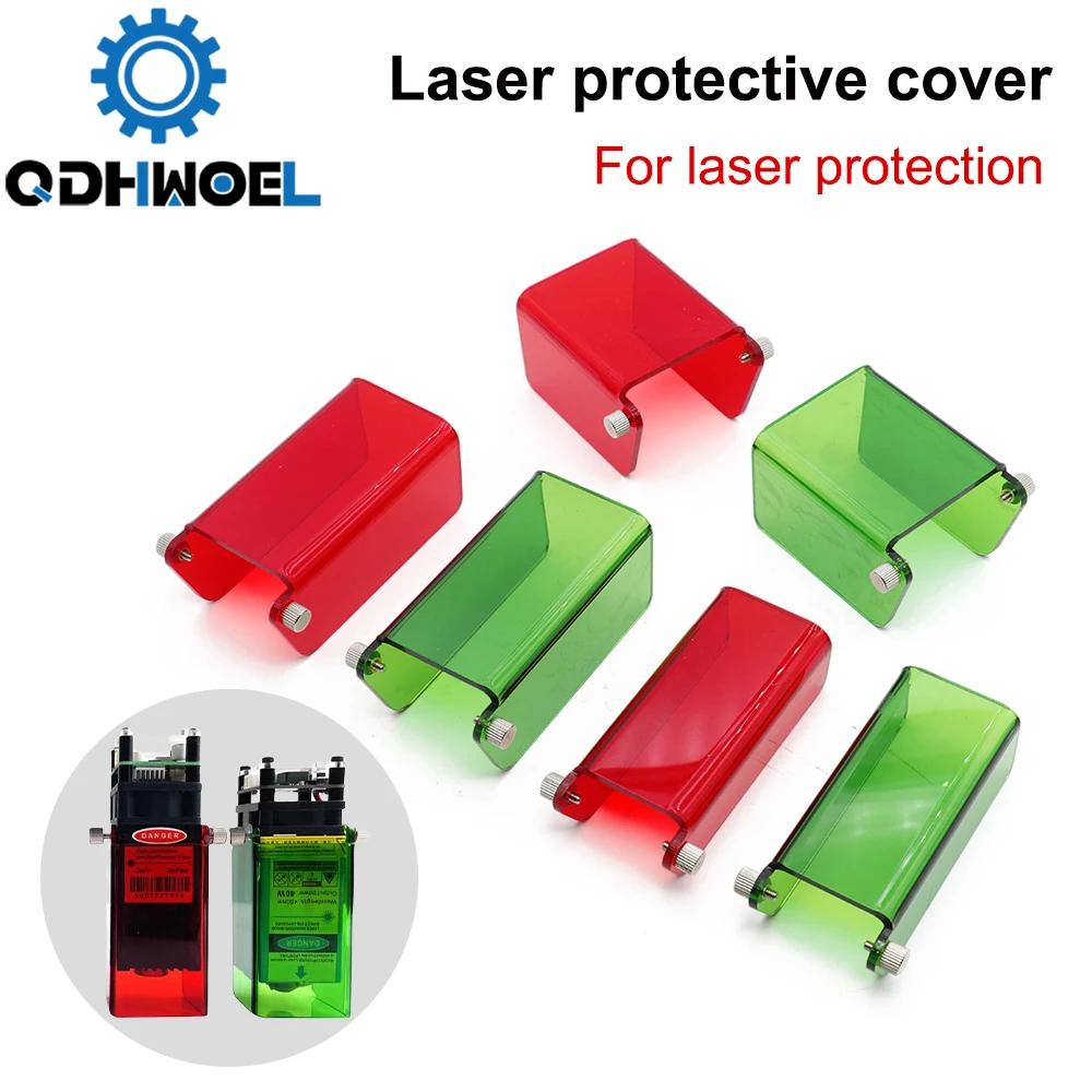 QDHWOEL Laser Protective Cover,  Goggles Protects,33mm/40mm/46mm Laser Head Protect Shell, Use for Laser Engraver