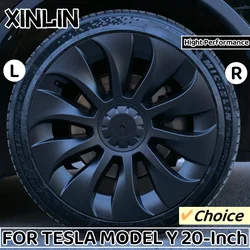4PCS 20 Inch Wheel Hub Caps Automobile Wheel Cover Performance Replacemen Full Rim Cover for Tesla Model Y 2018-2024 Accessories