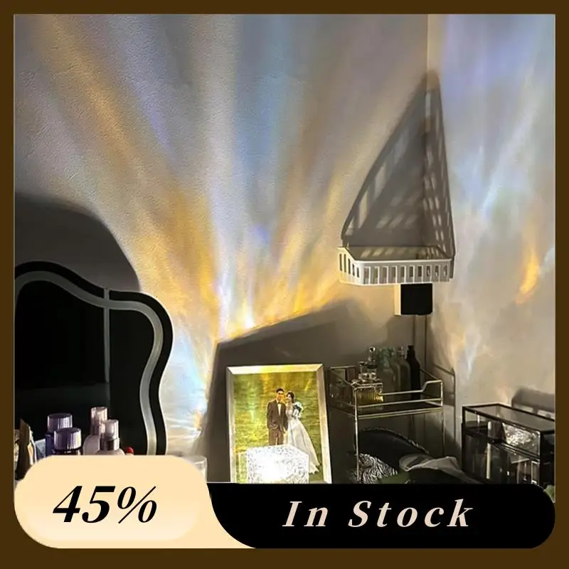 Aurora Northern Lights Lamp Ocean Wave Projector 16 Color Water Wave Effect Lights For Bedroom-B