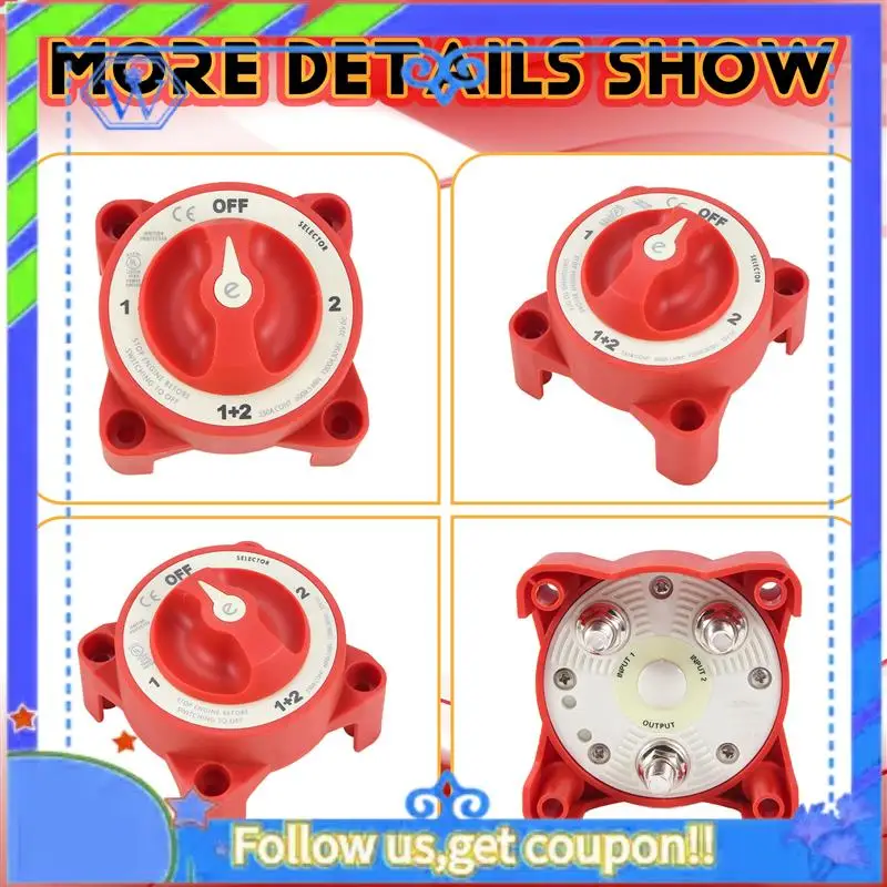 M46K-DC 32V 350A Battery Switch 4-Position Selector Marine Boat Battery Selector Switch Disconnect For Marine Boat
