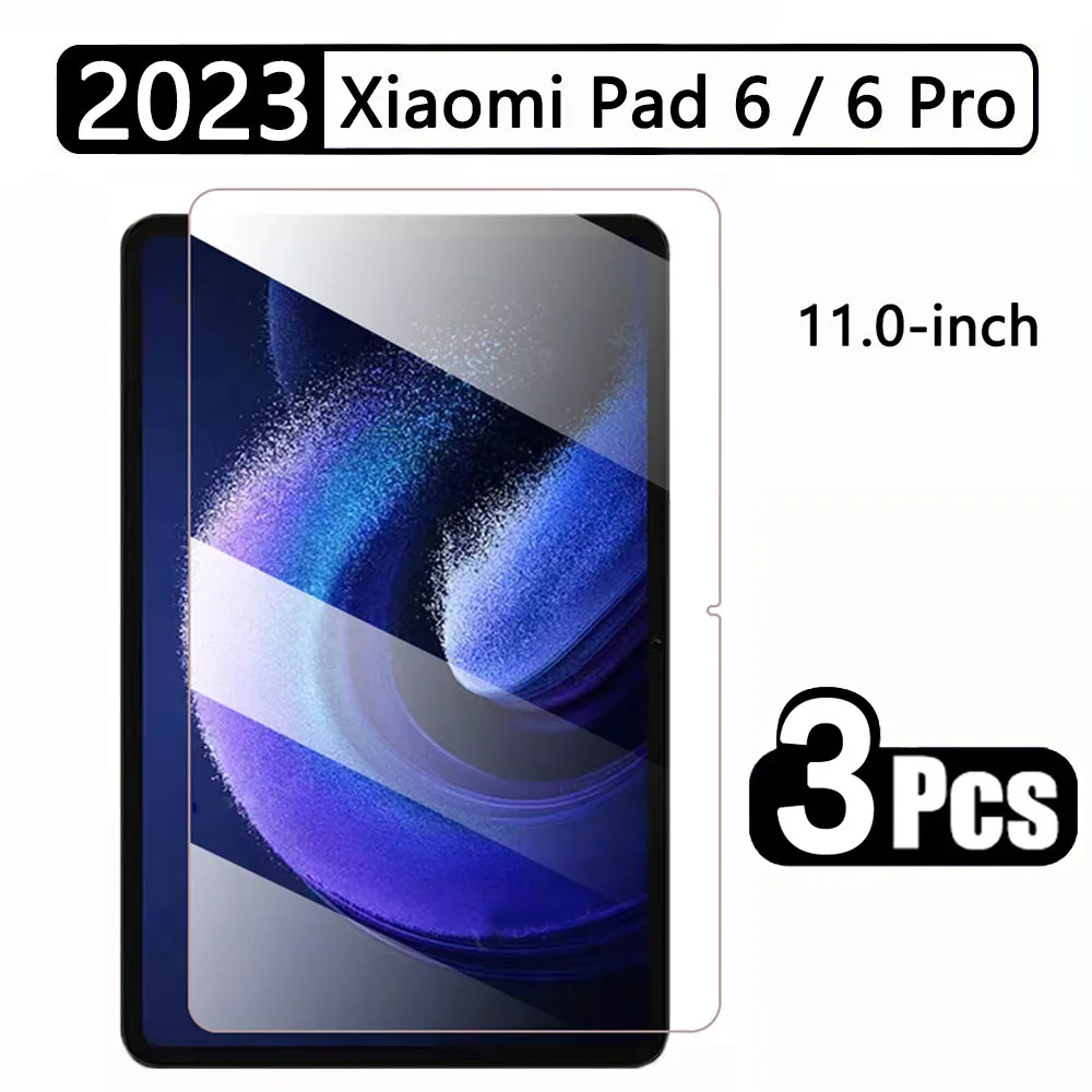 

(3 Packs) Tempered Glass For Xiaomi Pad 6 / 6 Pro 11 2023 11'' Anti-Scratch Tabelt Screen Protector Film