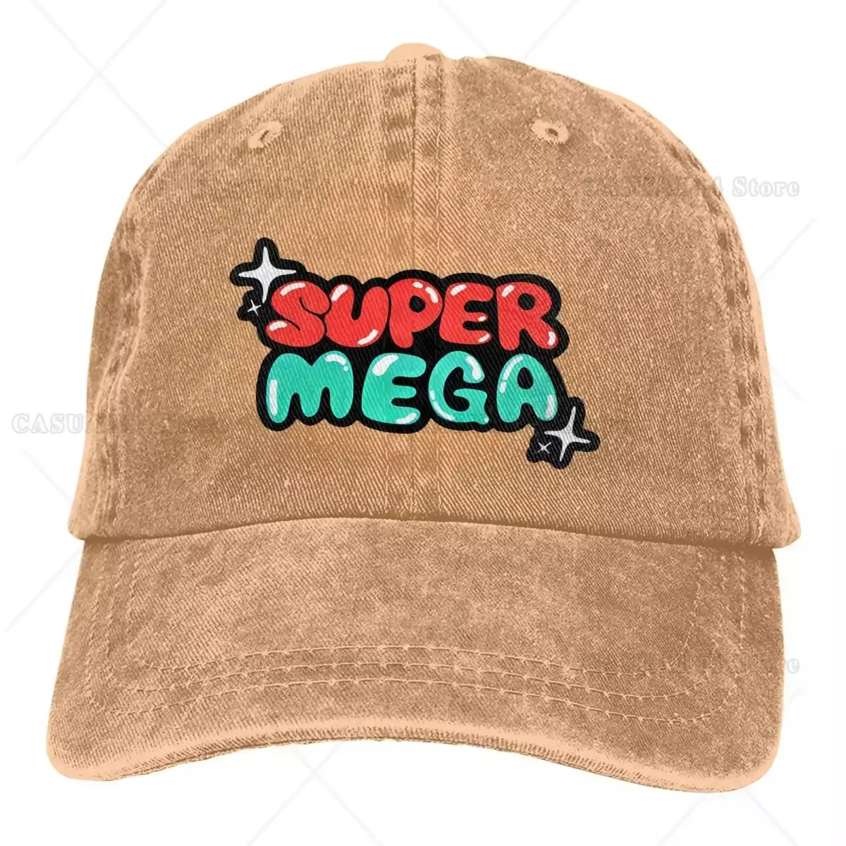 Animal Multicolor Hat Peaked Women's Cap Super Mega Merch SuperMega Year Anniversary Personalized Visor Protection Hats