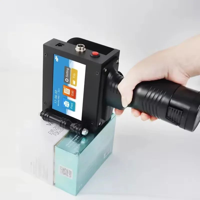 Handheld Inkjet Printer For Printing Date Code Batch Number On Inkjet Paper Box Exterior Packaging Box Inkjet Coding Gun