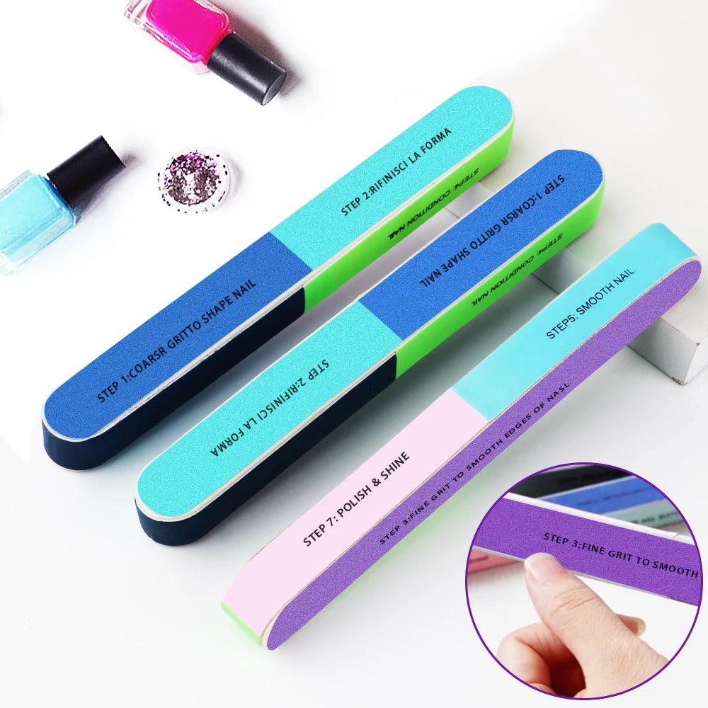 

7-сторонние буферы для ногтей, профессиональная полировальная машинка для дизайна ногтей, маникюра, полировальный блок, аксессуары для полировки, кремовые инструменты, 7 сторон N