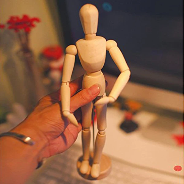 Wooden drawing Draft 14 Various poses produced Drawing material Movable model Doll 14 cm HOT