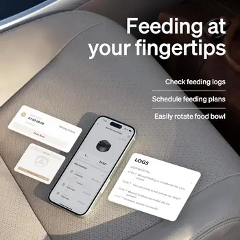 Automatic Cat Feeder Wet Food Refrigerated New Upgraded APP Control 3 Days Freshness 3 Meals Semiconductor Cooling Quick 4