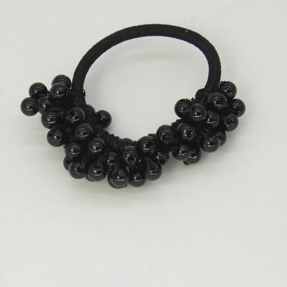 

6 Pcs Pearl Hair Tie Elastic Ponytail Holder Ties Women Stretch Ring Girls Rope