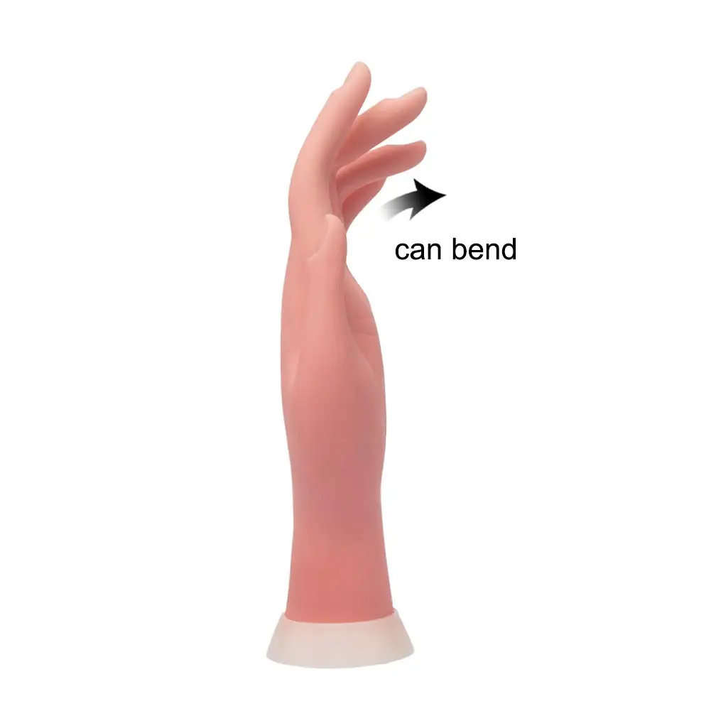 Nail Tips Training False Hand Flexible Bendable Movable Fake Mannequin Left And Right Hands Manicure Practice Tool For Trainer