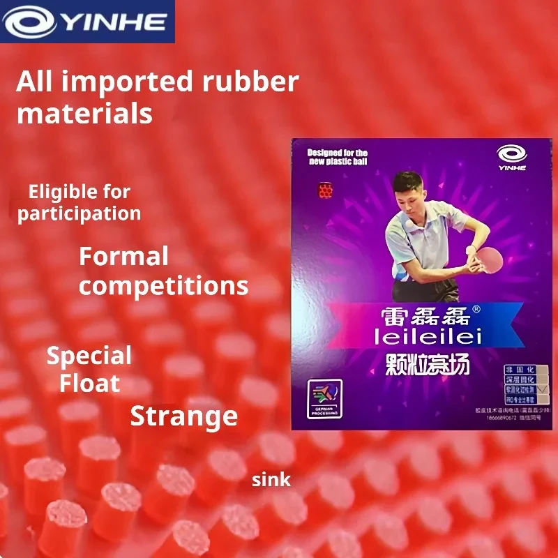 New YINHE Lei Leilei Particle Competition Table Tennis Rubber Long Pips OX Deep Cured/Uncured Medium Particles Ping-pong Rubber