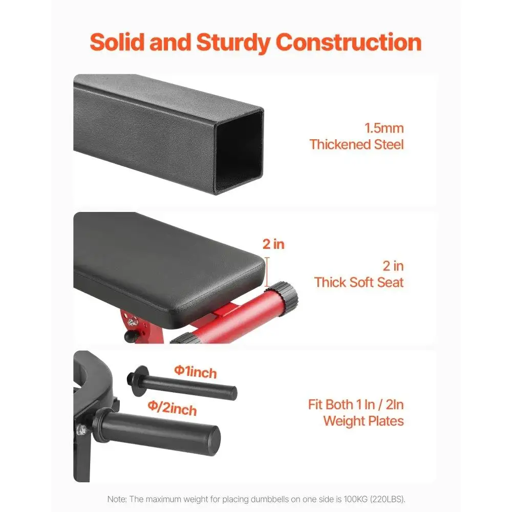 مقعد منحدر مسطح قابل للتعديل ، معدات صالة رياضية منزلية ، آلة ضغط الصدر ، 450 رطل #4