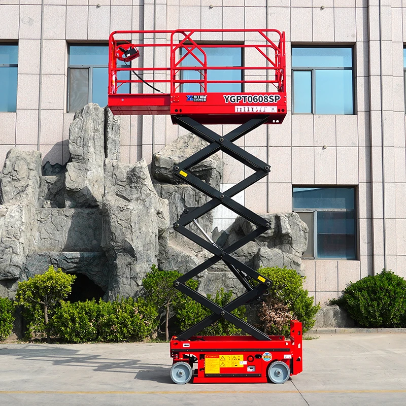 Mobile Electric Hydraulic Scissor Lift Table for Warehouse Construction Site Facade Maintenance Hotels Repair