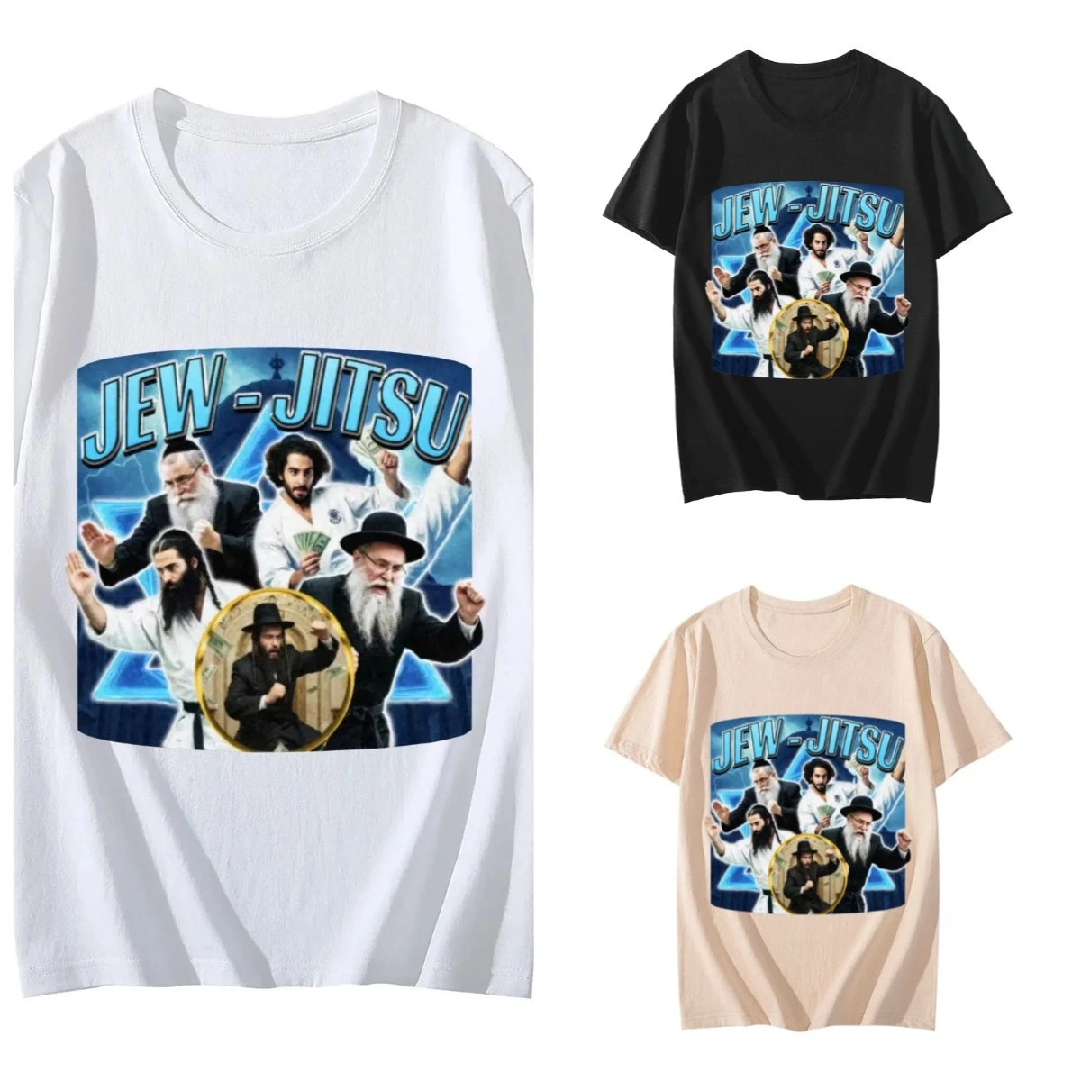 2025 Camisetas gráficas divertidas de Meme judío Vintage Y2k, camiseta de manga corta para hombre y mujer, camisetas casuales de moda de verano