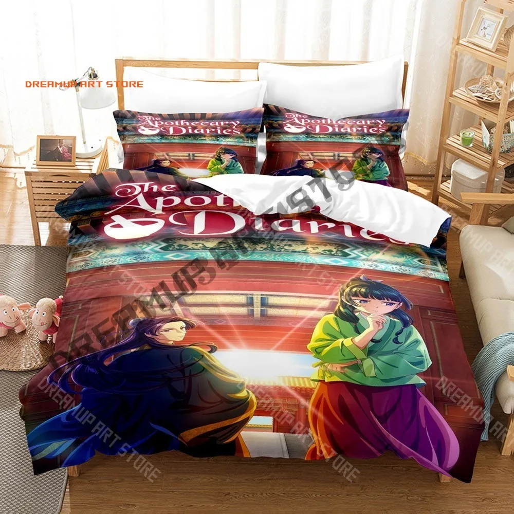 2026 3D Print Apothecary Diaries Bedding Set Single Twin Full Queen King Size Bed Set Adult Bedroom Duvetcover Sets Anime Bed Sh