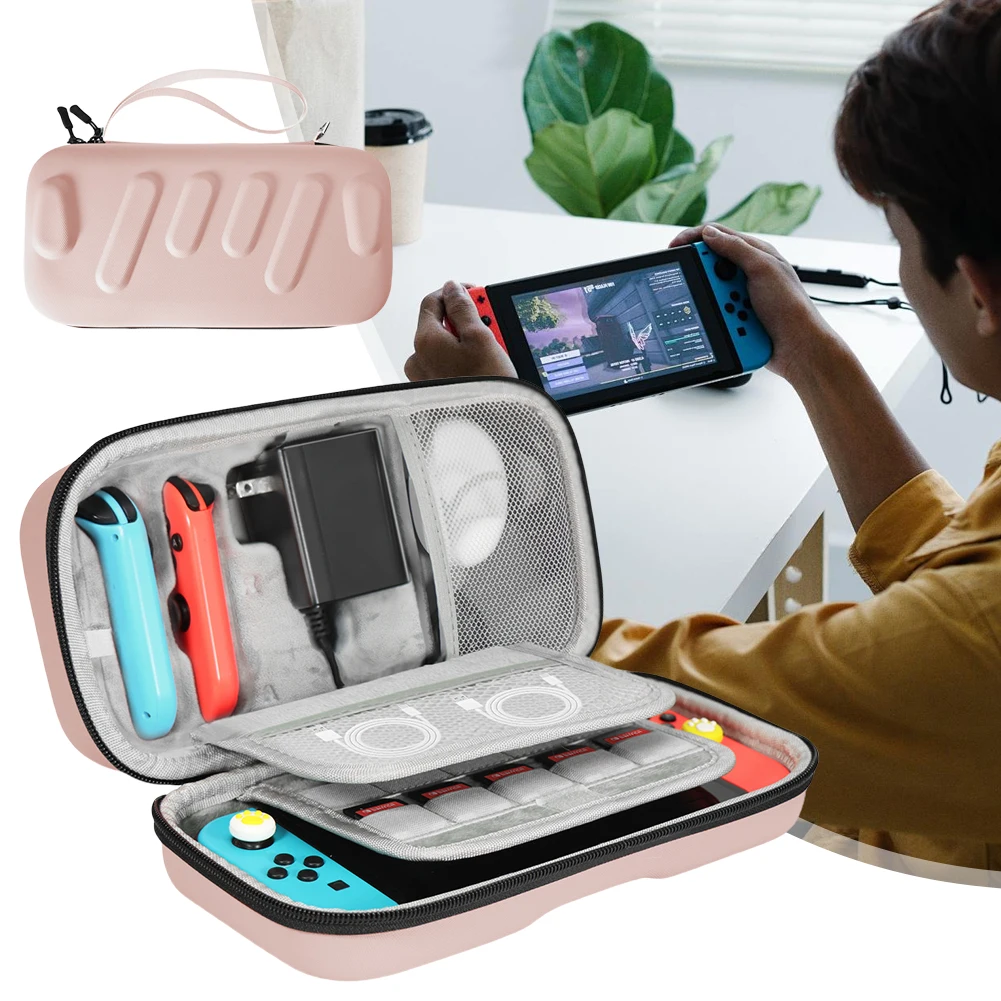 Storage Bag For Nintend Switch/Switch OLED Portable Carrying Case Anti-Scratch Large Storage Bag Shockproof Console Travel Bag