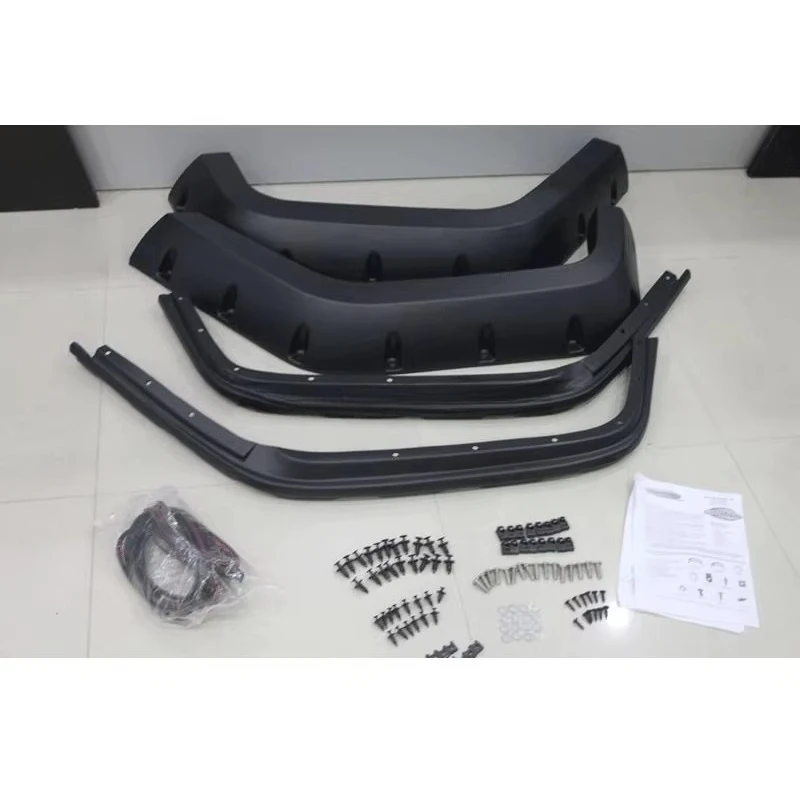 ABS Fender Trim With Light For Jeep Wrangler JK 07+accessories Mud Guard For Jeep Wheel Eyebrow