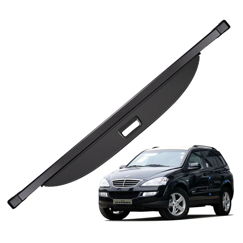 

Retractable Trunk Cargo Cover For 2007-2013 SsangYong Kyron Parcel Rack Waterproof Shield Privacy Cover Auto accessories