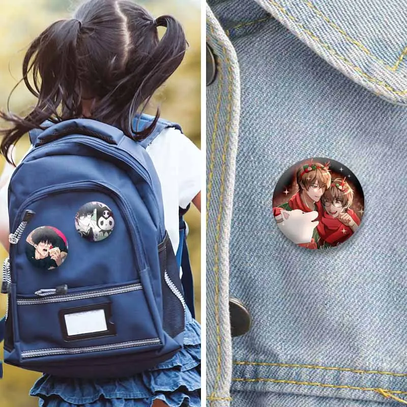 Creative KOREAN BL Manhwa Brooch Cartoon Cirrus BAEK Skylar YEON Enamel Pins Backpack Clothing Jewelry Badge Accessories Gifts