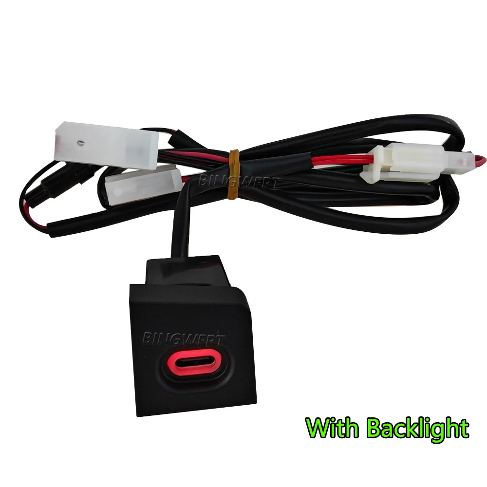 1X Type C PD USB For VW CC 2011 2012 Car Phone Charger Socket For Magotan B6 2007 2008-2011 Fast Charging Outlet Power Adapter