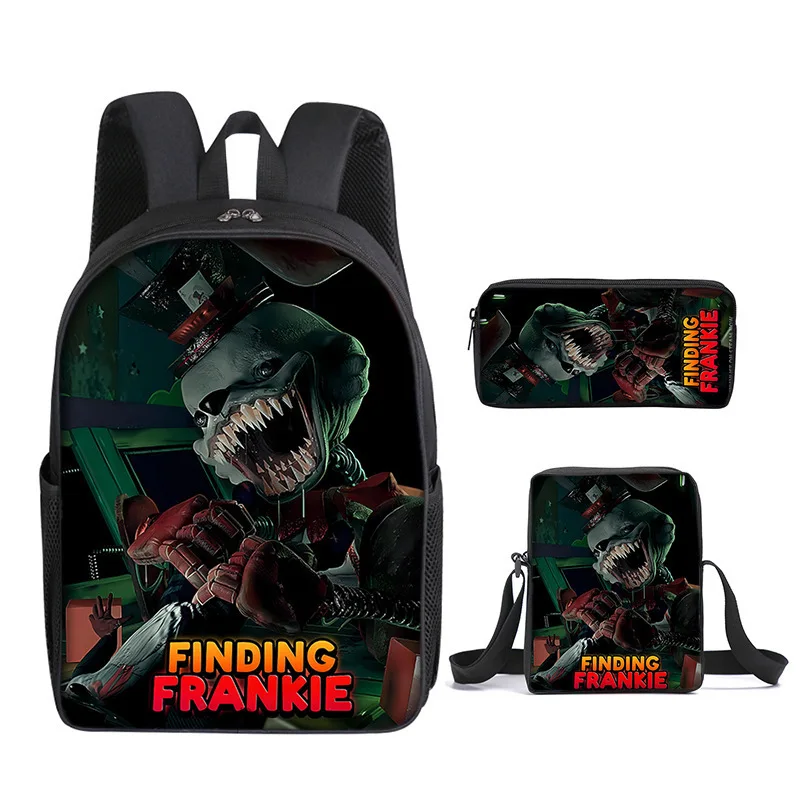 

Luxury Popular Finding Frankie 3D Print 3pcs/Set pupil School Bags Laptop Daypack Backpack Inclined shoulder bag Pencil Case