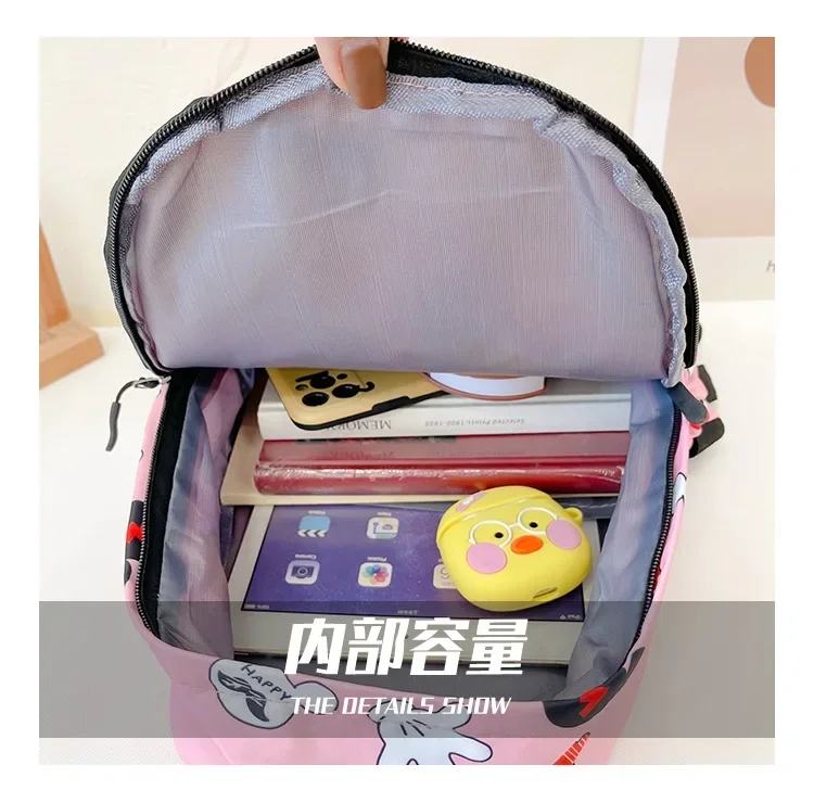 Mochila bonita de moda con dibujos de Mickey Mouse de Disney, bolso escolar de lona de Minnie para niña, Mochila de gran capacidad para niño, regalo para chico