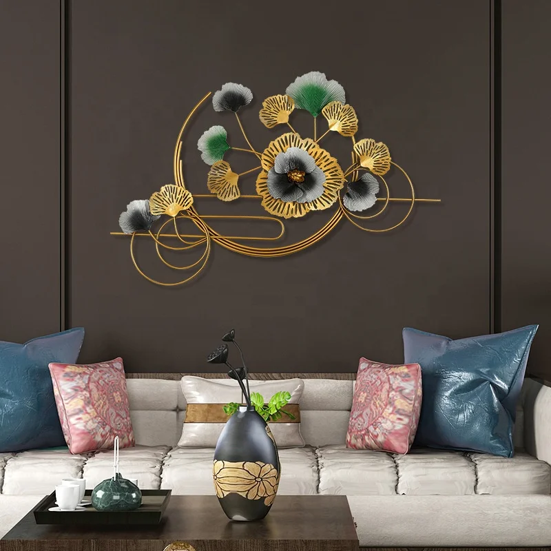 

Creative Wrought Iron Wall Decoration Living Room Background Wall Flower Wall Hanging Decoration
