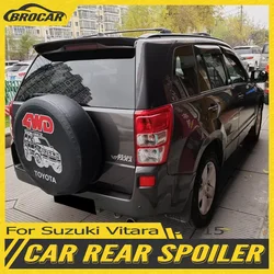 For Suzuki Grand Vitara escudo SIDEKICK 2007-2015 High quality ABS Plastic Unpainted Gloss Black Spoiler Trunk Boot Wing Spoiler