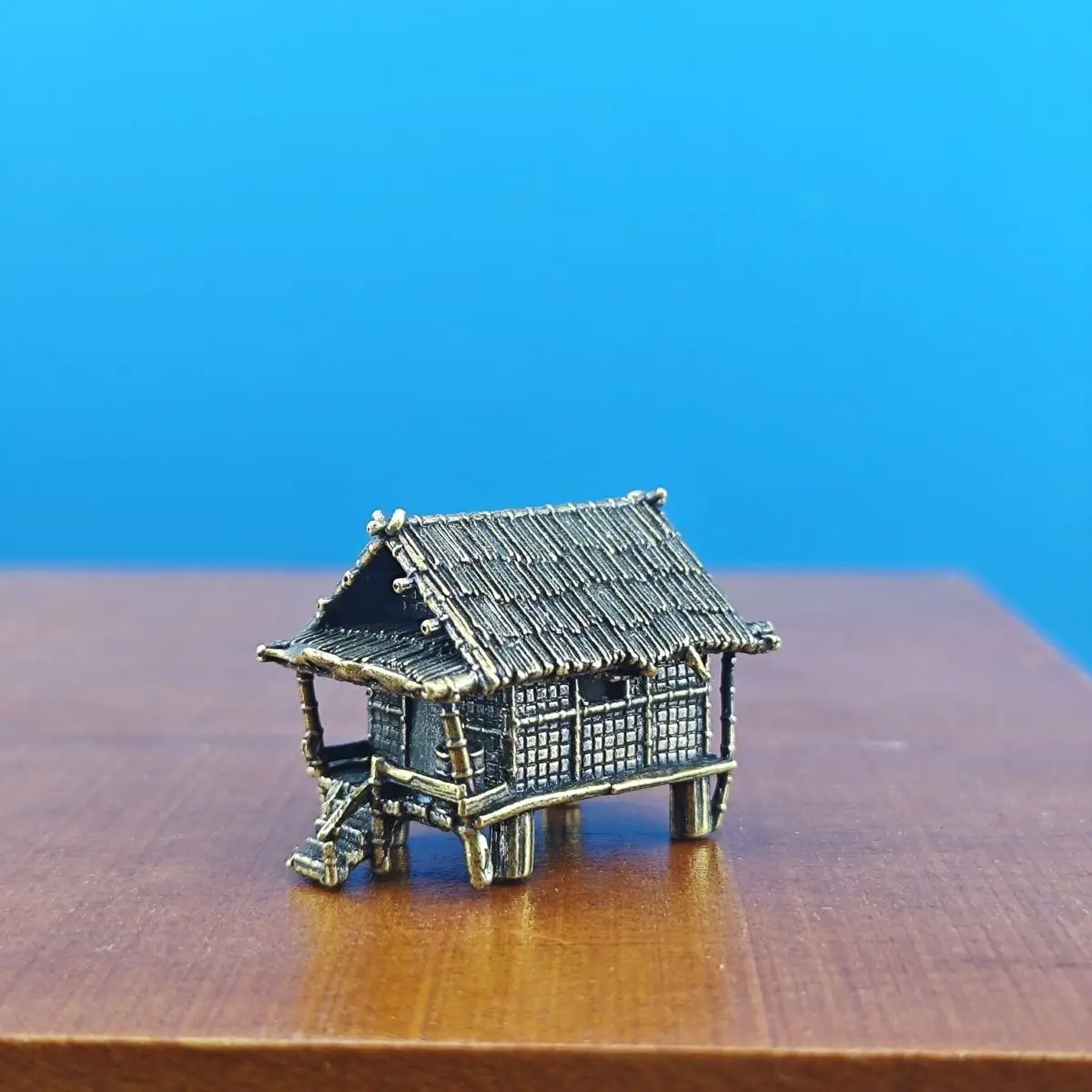 Chinese Ancient Architectural Model, Micro-landscape, Artificial Rockery, Strange Stones, Fish Tank Ornaments, Thatched Cottage