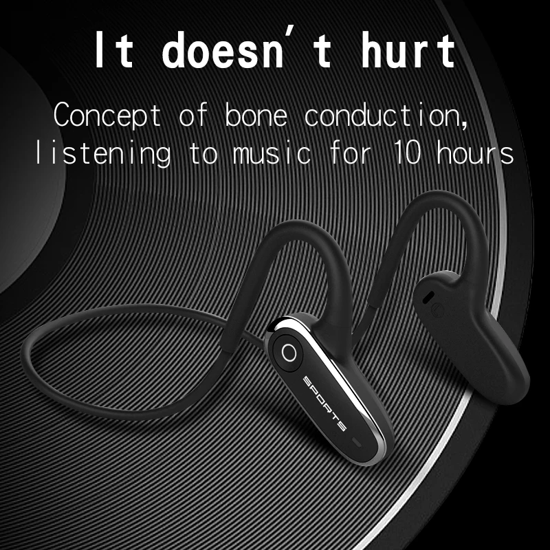 Condução óssea Bluetooth fone de ouvido resistente ao suor dupla orelha sem fio ultra longa resistência ginásio noite correndo esportes ao ar livre cyclin