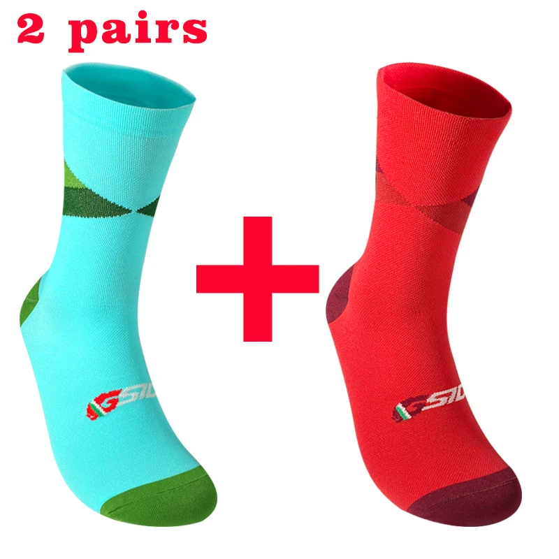 2pairs Professionelle Radfahren Socken Atmungsaktive Road Fahrrad Socken Männer Frauen Outdoor Sport Racing Sport Socken Hohe Qualität – Detail 4
