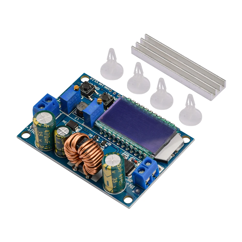 35W DC 5.5-30V to 0.5-30V Digital LCD Display Automatic Step up down Buck Boost Converter Power Supply Module Adjustable Board