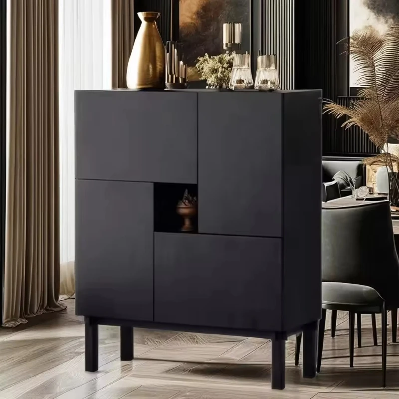 Design Modern Kitchen Living Room Wooden Locker Furniture Side Cabinet Large Capacity