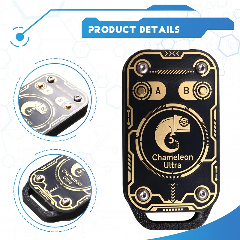 

AAAEL-Chameleon Ultra RFID Считыватель смарт-чипов Эмулятор смарт-карт 125 кГц 13,56 МГц ID IC Декодирование карт NFC Дубликатор