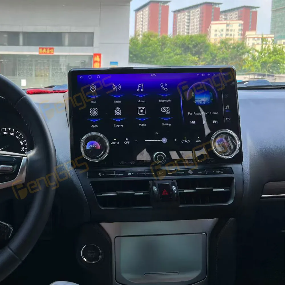 13.1 Inch Large Screen Android 14 For Toyota Prado 2010-2017 Car Player Wireless CarPlay GPS Navigation Multifunction Radio