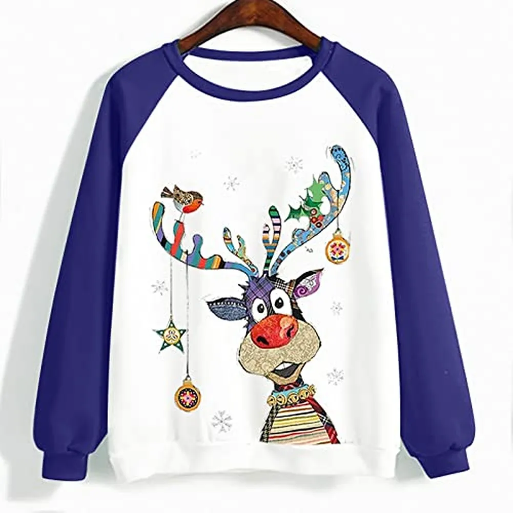 

Y2k Woman Clothes Casual T-Shirts Spring Autumn Floral Print Round Neck Long Sleeved Tops Tees Female Streetwear Pulovers