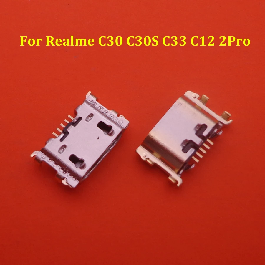 10-200PCS For Realme C30 C30s C33 C1 2 2Pro USB Charging Port Dock Plug Charger Connector Socket Repair Parts