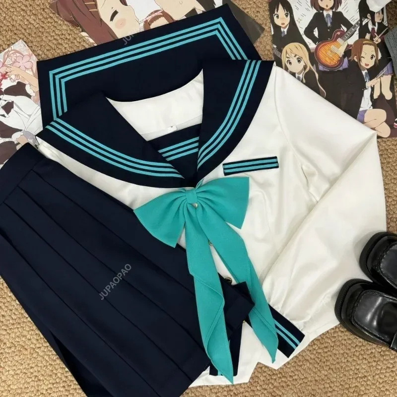 Carino Ins Academy Style Jk Uniforme giapponese a maniche corte Abito da marinaio Gonna a pieghe Set Top a maniche lunghe Giovane ragazza Cosplay