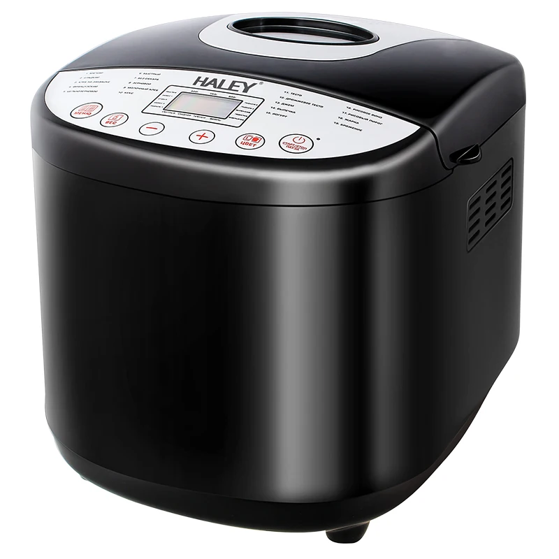 Haley High Quality Multifunction Electric Bread Maker Hot Sale Home Use Machine for Making Bread Ice Cream English Operating