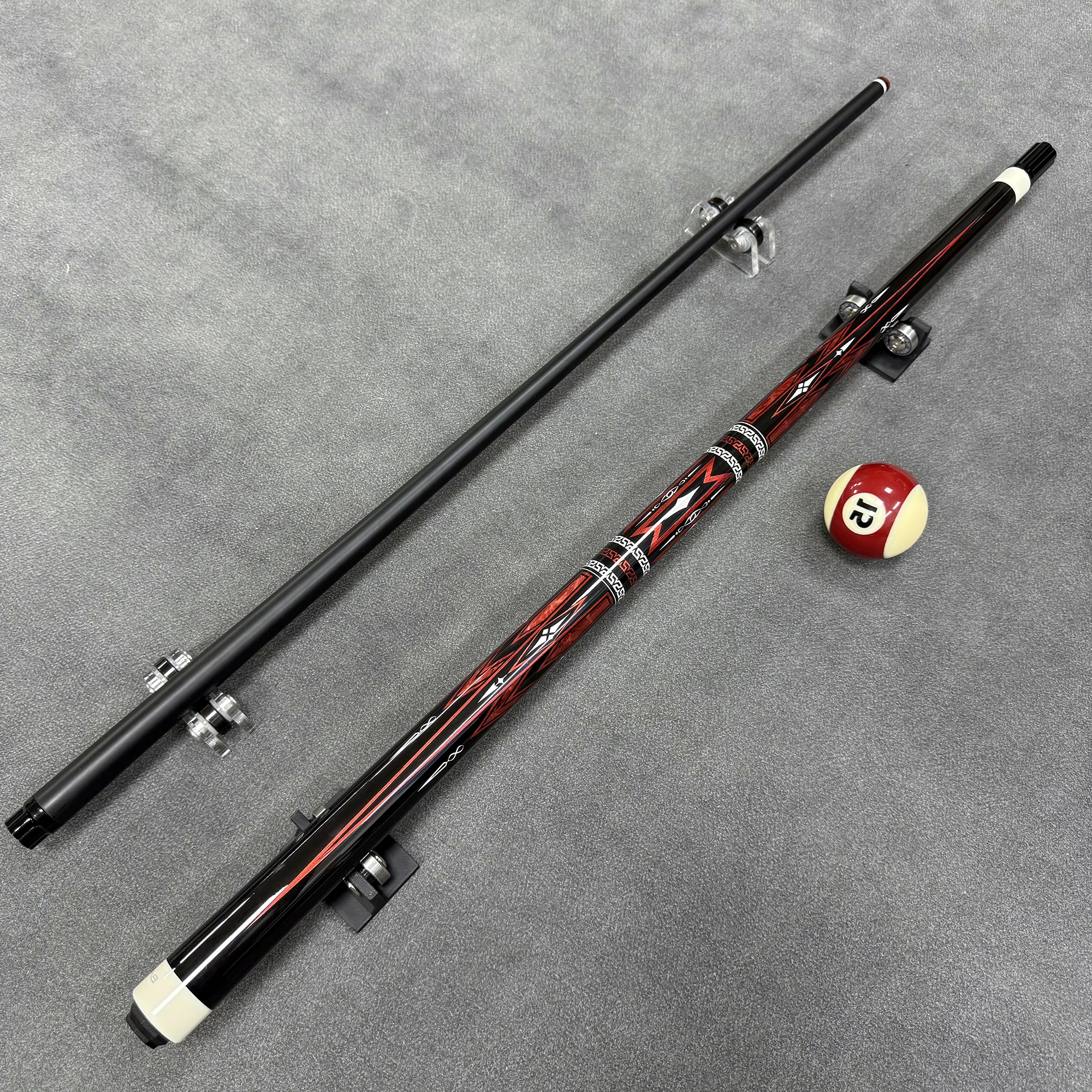 Professional billiard cue, 13mm head, 148CM in length, precise ball control, stable power generation, portable and easy to carry